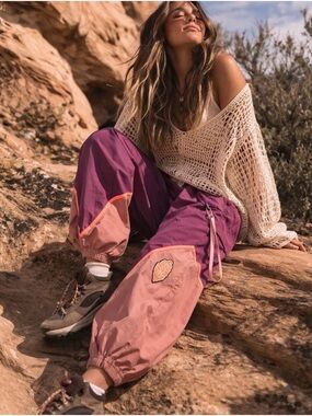 Free people + Fp movement Colorblock Cargo Joggers